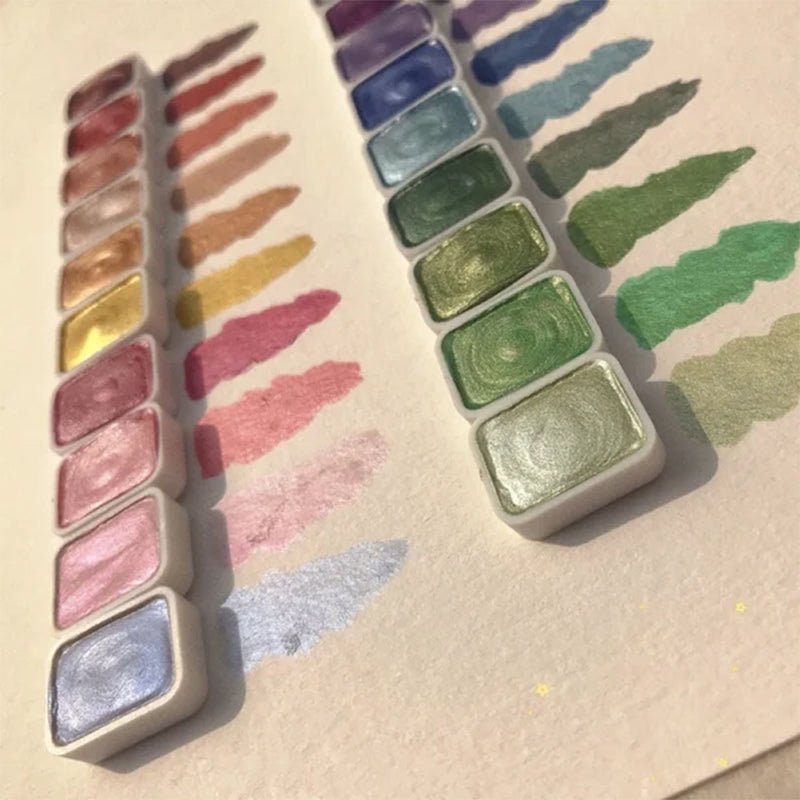 20 colors watercolor paint set