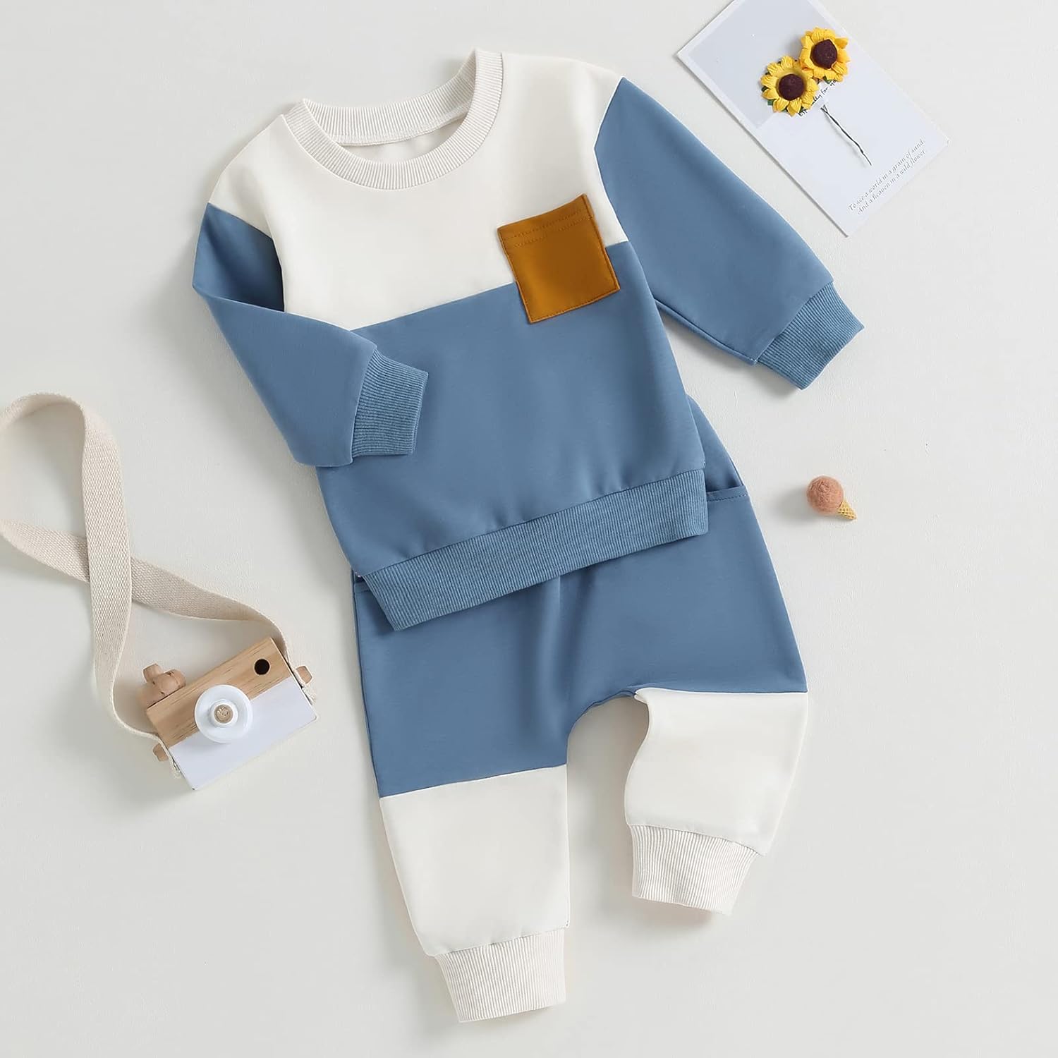 Baby Jogger Set Winter - Contrast Sweatshirt en Broek voor Comfort in de Koude