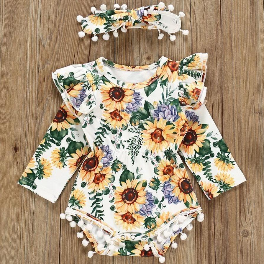 Bloemen Pom Pom Romper